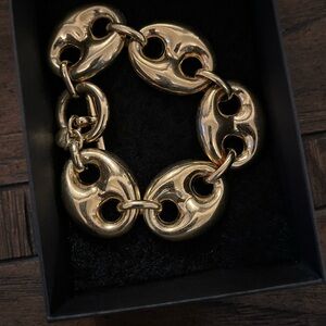 Elegant Gold GG inspired Link Bracelet